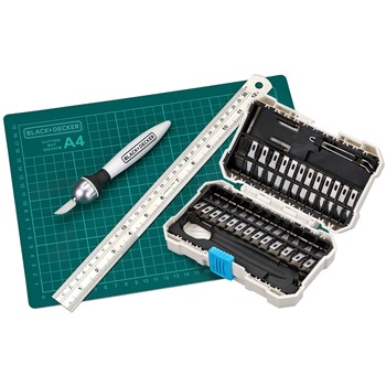  | Black & Decker BDHT14001 Craft Hobby Knife Kit with 26 Assorted Blades and Cutting Mat
