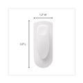 Wall Racks & Hooks | Command 17005-ES 0.25 lbs. Capacity Plastic Spring Hook - White (1/Pack) image number 2