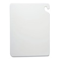 Breakroom Supplies | San Jamar CB152012WH Cut-N-Carry 20 in. x 15 in. x 0.5 in. Plastic Color Cutting Boards - White image number 0