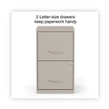 Office Filing Cabinets & Shelves | Alera 2806662 14 in. x 18 in. x 24.1 in. Soho 2-Drawer Vertical Letter File Cabinet - Putty image number 1