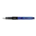 Pens | Zebra 48320 Fine 0.6 mm Fountain Pen - Blue Ink, Black/Blue Barrel (1 Dozen) image number 2
