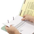 File Folders | Smead 37705 1 in. Expansion End Tab Pressboard Classification Folders with 2 SafeSHIELD Coated Fasteners - Legal Size/Gray-Green (25/Box) image number 7