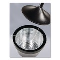 Smoking Receptacles | Rubbermaid Commercial FGR1639EHGR 16 in. x 38.75 in. 4.5 gal. Aladdin Round Steel Smokers' Station - Charcoal image number 2