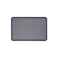 Bulletin Boards | Quartet 7694BE 48 in. x 36 in. Contour Fabric Bulletin Board - Light Blue Surface/Navy Blue Plastic Frame image number 0