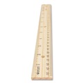 Office & Office Supplies | Westcott 10702 12 in. Long 3-Hole Punched Wood Ruler English and Metric With Metal Edge image number 1