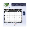 Bulletin Boards | Blue Sky 110215 22 in. x 17 in. 12-Month (Jan-Dec 2026) Baccara Dark Desk Pad - White/Black/Gold Sheets/Black Binding image number 3