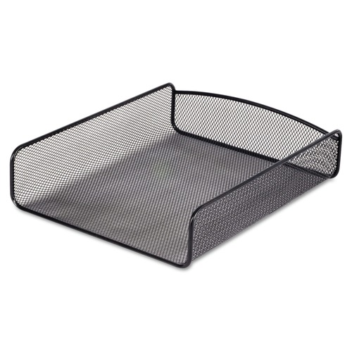 Office Filing Cabinets & Shelves | Safco 3272BL 9.25 in. x 11.75 in. x 2.5 in. 1 Section Letter Size Files Onyx Desk Tray - Black image number 0