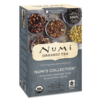  | Numi 10110 Numi's Collection Organic Tea - Assorted (18/Box)