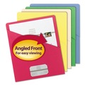 File Folders | Smead 75425 Letter Size Organized Up Slash Jackets - Assorted Colors (25/Pack) image number 3