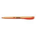 Highlighters | BIC BL11 ORG Brite Liner Chisel Tip Highlighter - Fluorescent Orange Ink/Orange/Black Barrel (1-Dozen) image number 2
