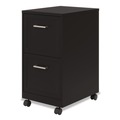 Office Filing Cabinets & Shelves | Alera 26413 Two-Drawer Mobile Vertical File 2 Letter-Size File Drawers 14.25 x 18 x 26.7 - Black image number 2