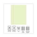 Notebooks & Pads | Universal UNV22000 50-Sheets 8.5 in. x 11 in. Wide/Legal Rule Glue Top Pads - Canary-Yellow (1 Dozen) image number 8
