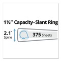 Binders | Avery 27353 11 in. x 8.5 in. 1.5 in. Capacity 3 Rings Durable Non-View Binder with DuraHinge and Slant Rings - Green image number 6