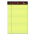 Notebooks & Pads | TOPS 63900 (50) Canary-Yellow 5 in. x 8 in. Sheets Narrow Rule Docket Gold Ruled Perforated Pads (12/Pack) image number 0