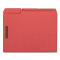 File Folders | Universal UNV13523 Deluxe Reinforced 1/3-Cut Top Tab Folders with Fasteners - Letter Size, Red (50/Box) image number 1