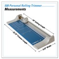 Arts & Crafts Supplies | Dahle 508 8.25 x 22.88 Rolling/Rotary 7-Sheet Paper Trimmer/Cutter image number 3