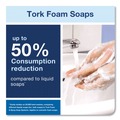 Hand Soaps | Tork 401811 1L Refill Unscented Extra Mild Foam Soap (6/Carton) image number 3
