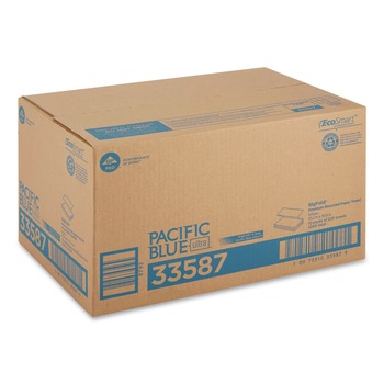 | Georgia Pacific Professional 33587 Pacific Blue Ultra 10.2 in. x 10.8 in. 1-Ply Paper Towels - White (220/Pack, 10-Packs/Carton)