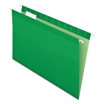 PRODUCTS | Pendaflex 04153 1/5 BGR 1/5-Cut Tabs Colored Reinforced Hanging Legal Folders - Bright Green (25/Box)