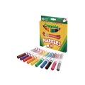 Permanent Markers | Crayola 587722 Broad Bullet Tip Non-Washable Marker - Assorted Classic Colors (10/Pack) image number 1