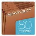 Just Launched | Pendaflex R117ALHD 1/3-Cut Tab Heavy-Duty Expanding File with Reinforced Flap and 21 Sections - Letter, Redrope image number 2