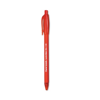 Paper Mate 6320187 1 mm Medium ComfortMate Ultra Retractable Ballpoint Pen - Red Ink, Red Barrel (1-Dozen)