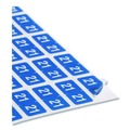 Back to School Sale | Smead 67921 1 in. x 0.5 in. Year 2021 End Tab Folder Labels - Light Blue/White (250 Labels/Pack) image number 1