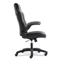 Office Chairs | Basyx BSXVST911 9-One-One High-Back Racing Style Chair with Flip-Up Arms and 225-lb. Capacity - Black/Gray image number 4