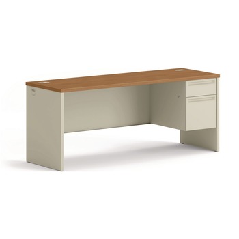 PRODUCTS | HON H38856R.C.L 38000 Series 72 in. x 24 in. x 29.5 in. Right Pedestal Credenza - Harvest/Putty