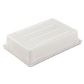 Just Launched | Rubbermaid Commercial FG350800WHT 8.5 Gallon 26 in. x 18 in. x 6 in. Food Tote Boxes - White image number 3