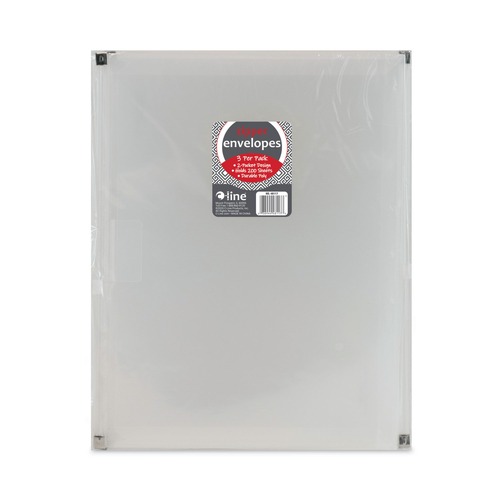 Envelopes & Mailers | C-Line 48117 Zip 'N Go 1 in. Capacity 10 in. x 13 in. Reusable Envelope with an Outer Pocket - Clear (3/Pack) image number 0