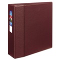 Binders | Avery 79364 Heavy-Duty 11 in. x 8.5 in. 4 in. Capacity 3 Locking One Touch EZD Rings Non-View Binder with DuraHinge - Maroon image number 0