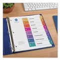 Back to School Sale | Avery 11133 Ready Index 11 in. x 8.5 in. 8-Tab 1 to 8 Customizable TOC Multicolor Tab Dividers - White/Traditional Color Tabs (1-Set) image number 2