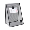 Back to School Sale | Universal UNV20027 9 in. x 8 in. x 11.63 in. Metal Mesh 35 Sheet Capacity Free Standing Document Holder - Black image number 2