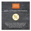 Food Trays, Containers, and Lids | World Centric TRSC4S 9.1 x 7.1 x 0.7 Fiber Paper Trays - Natural (500/Carton) image number 6