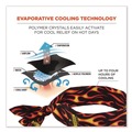 Safety & First Aid | Ergodyne 12341 Chill-Its 6700 One Size Fits Most Cooling Bandana Polymer Tie Headband - Flames image number 1