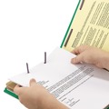 File Folders | Smead 14083 6 SafeSHIELD Fasteners 2 Dividers Letter Size 6-Section Pressboard Top Tab Pocket Classification Folders - Green (10/Box) image number 3