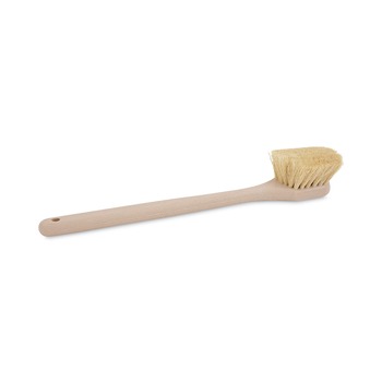 Boardwalk BWK4220 20 in. Tampico Fill Long Handle Utility Brush - Tan