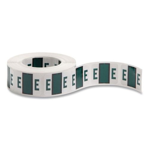 Labels | Smead 67075 1 in. x 1.25 in. E Color-Coded End Tab Filing Labels - White (500/Roll) image number 0