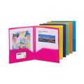 Back to School Sale | Smead 87761 11 in. x 8.5 in. 100-Sheet Capacity Poly Two-Pocket Folders - Assorted (6/Pack) image number 2
