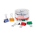 Binding Spines & Combs | Universal UNV31029 Binder Clips with Storage Tub - Medium, Assorted (24/Pack) image number 0