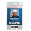 Label & Badge Holders | SICURIX BAU47840 Sealable 2.62 in. x 3.75 in. Vertical Cardholder - Clear (50/Pack) image number 3