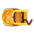 Mop Buckets | Rubbermaid Commercial FG757788YEL 35 qt. WaveBrake 2.0 Down-Press Plastic Bucket/Wringer Combos - Yellow image number 1