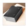 Food Trays, Containers, and Lids | SCT SCH 0753 ChampPak 7.75 in. x 5.5 in. x 2.5 in. Carryout Boxes - Black (200/Carton) image number 1