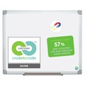 White Boards | MasterVision CR0620030 Earth Silver 36 in. x 24 in. Easy Clean Magnetic Dry Erase Boards - White Surface/Satin Aluminum Frame image number 8