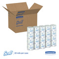  | Scott 13607 Essential 2-Ply Septic Safe Convenience Carton Standard Roll Bathroom Tissue for Business - White (550/Roll, 20 Rolls/Carton) image number 2