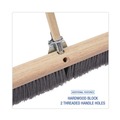 Just Launched | Boardwalk BWK20436 3 in. Flagged Polypropylene Bristles 36 in. Brush Floor Brush Head - Gray image number 3