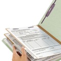 File Folders | Smead 14076 Pressboard Six-Section Classification Folders with 2/5-Cut Tabs- Letter, Gray/Green (10/Box) image number 3
