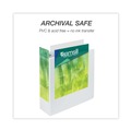 Just Launched | Samsill 18997 11 in. x 8.5 in. 3 Rings 4 in. Capacity Earth's Choice Plant-Based Round Ring View Binder - White image number 4
