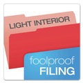 File Folders | Pendaflex 153 1/3 RED 1/3-Cut Tabs Assorted Legal Size Colored File Folders - Red/Light Red (100/Box) image number 2
